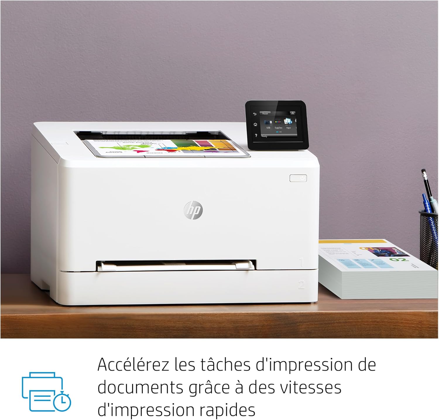 HP Color LaserJet Pro MFP 3302fdwg Multifunktions-Farblaserdrucker, Fax, Automatischer beidseitiger Druck, Touchscreen, Wi-Fi, Ethernet, USB, HP Wolf Pro Security