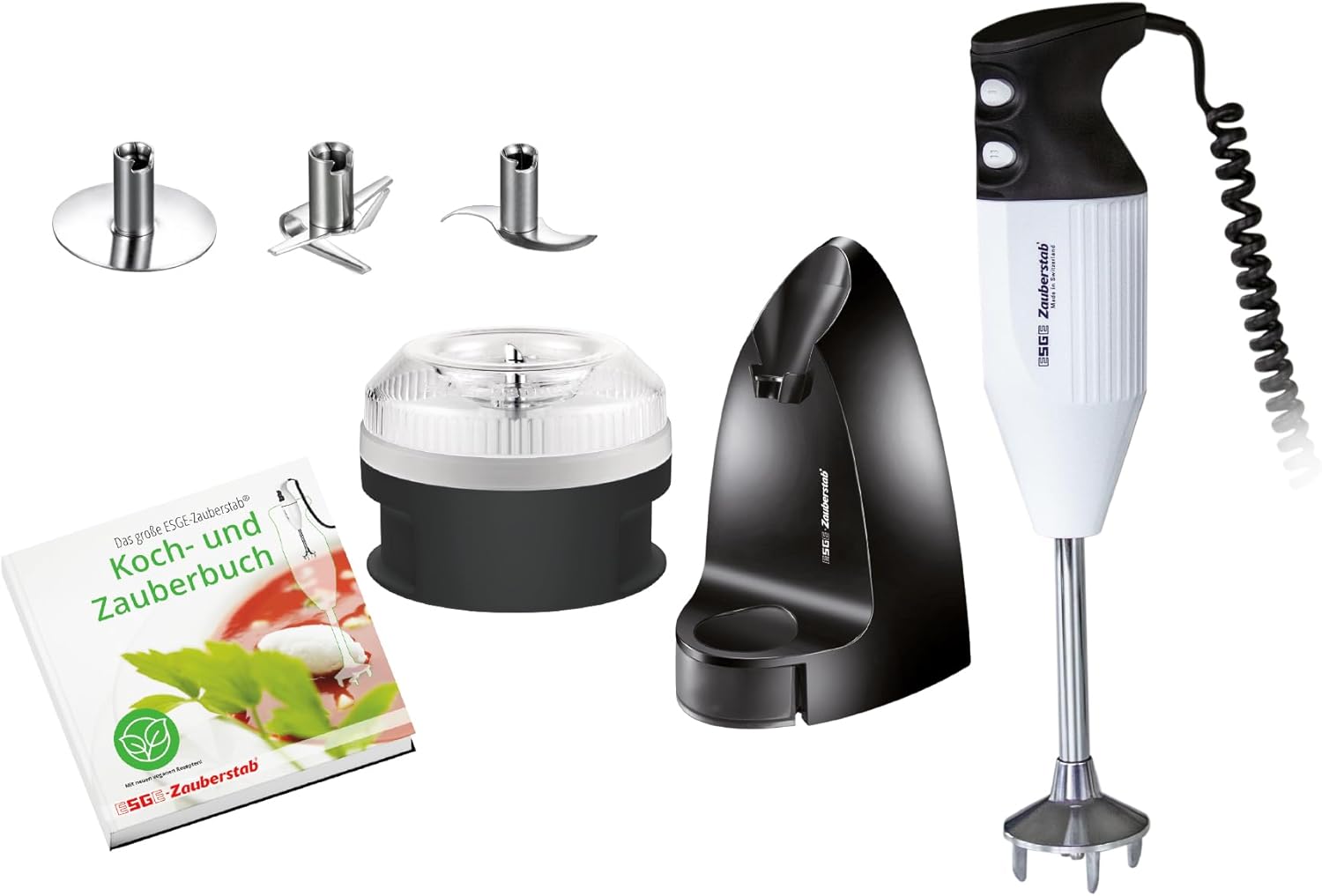 ESGE-Zauberstab® Petticoat Edition 99205, ESGE Zauberstab M 180 Jubiläum – Hochleistungsmixer mit 2 Geschwindigkeitsstufen (11.500/16.000 U/Min), Ergonomischem Griff & Robustem AC-Motor