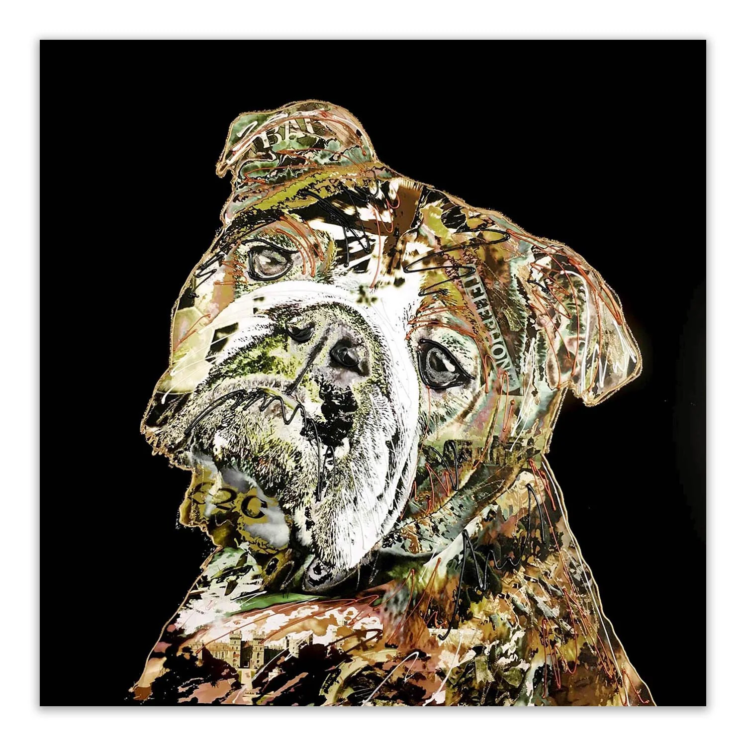 Atticus the Bulldog in Bronze