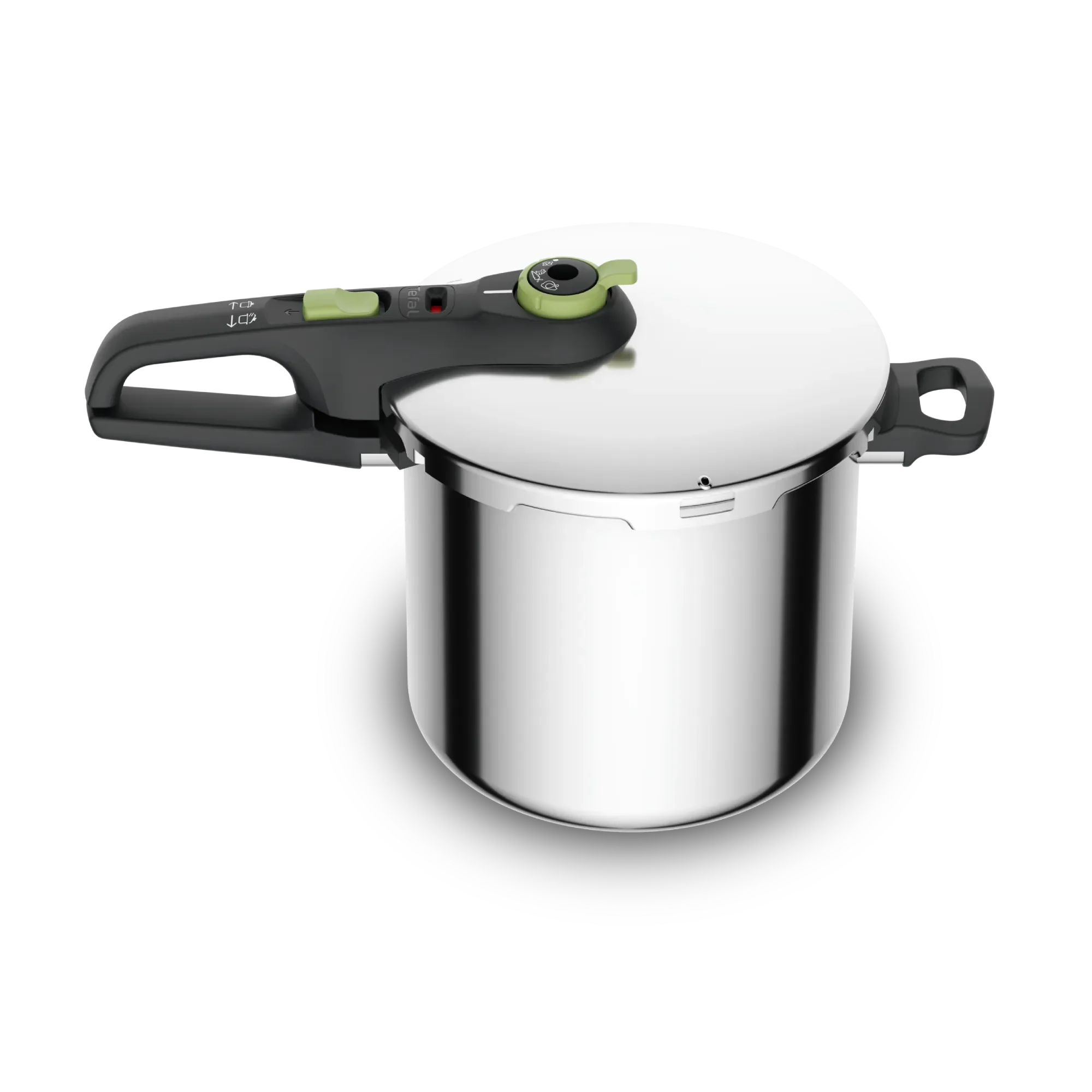 Tefal Secure Trendy inductiegeschikte snelkookpan van roestvrij staal, 8L
