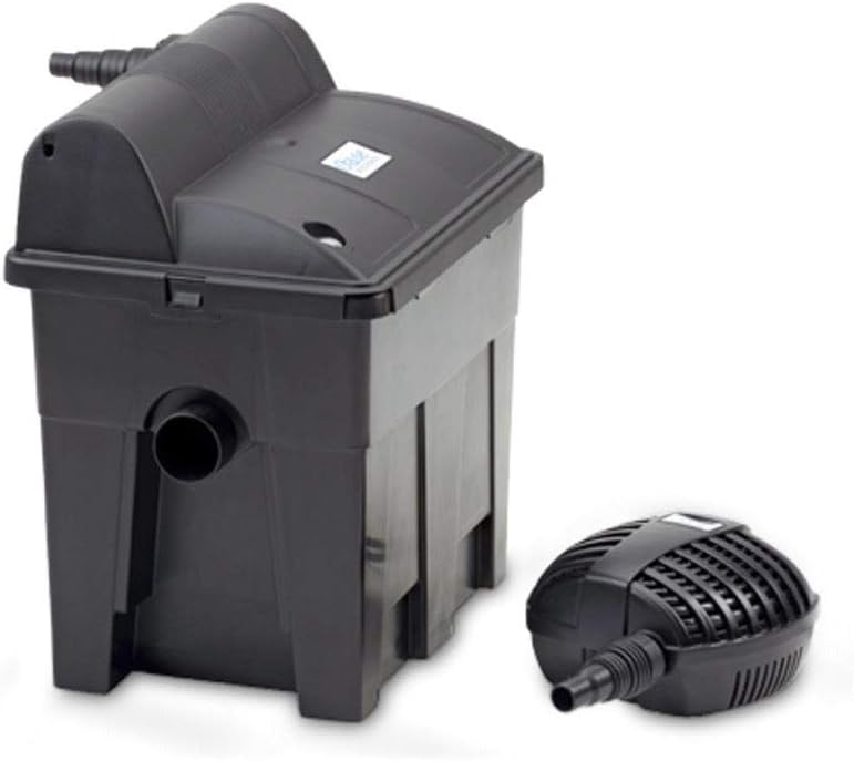 OASE 56789 Durchlauffilter BioSmart Set 36000 geeignet für Teiche bis 36 m³, Filtersystem, Filterkomplettset inkl Filtermaterial, Teichpumpe und UVC Klärer