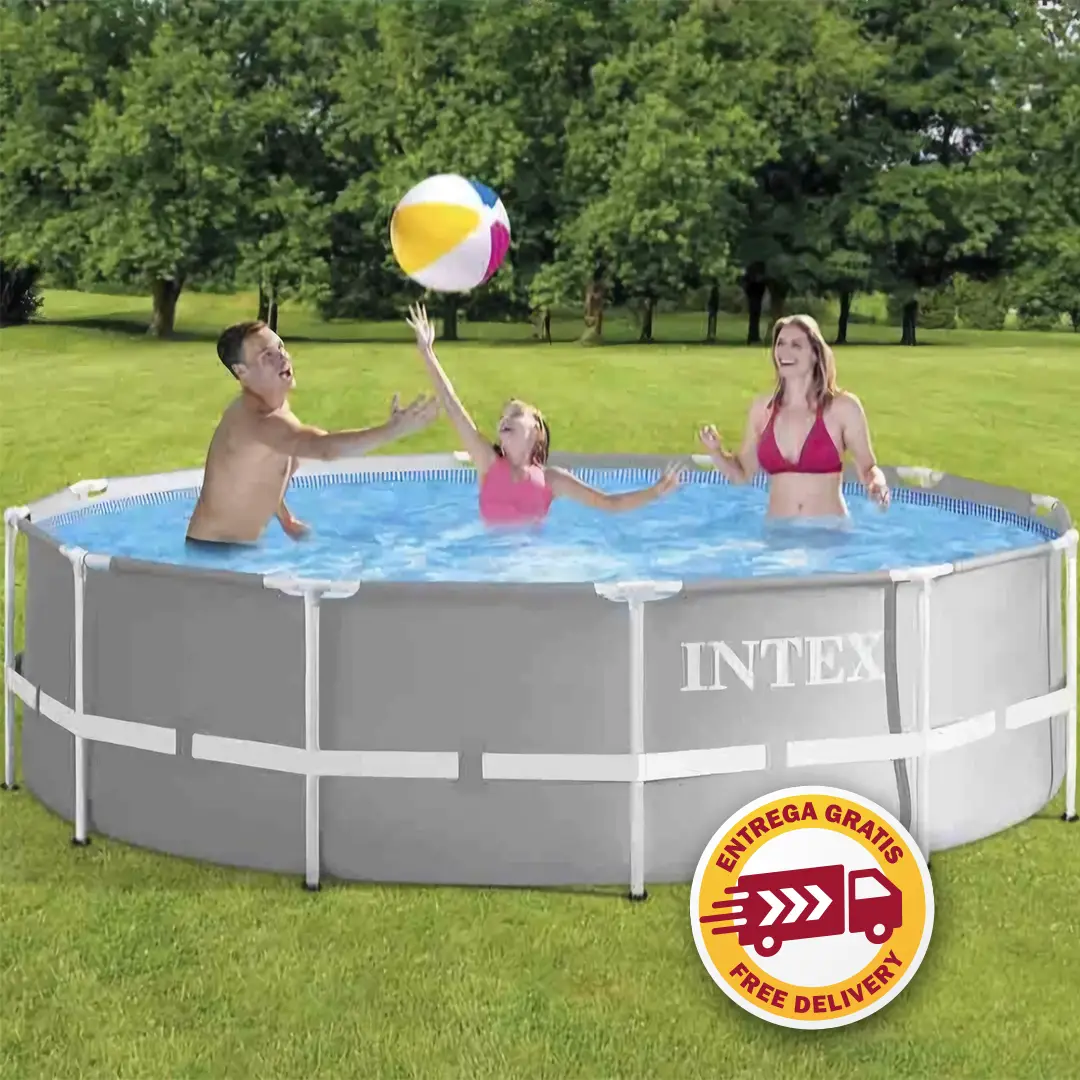 2025 Intex 12 voet x 39 inch Prism Frame zwembad (filter en ladder inbegrepen)