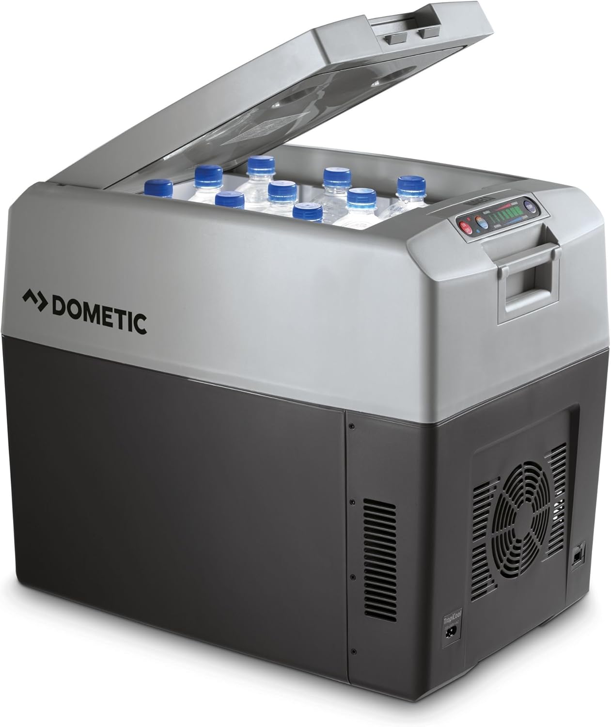 Dometic TropiCool TC 35FL, portable thermo-electric cool box / heater box, 33 liters, 12/24 V and 230 V for car, truck, boat and socket, energy class A ++