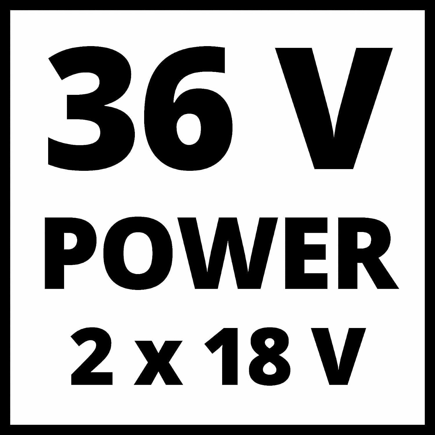 Einhell Akku-Rasenmher GE-CM 36/37 Li-Solo Power X-Change (36 V, 37 cm Schnittbreite, bis 400 m, 45L Grasfangkorb, 25-75 mm Schnitthhe, ohne Akku)