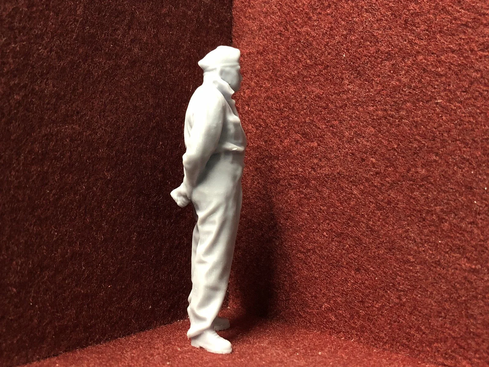 G-Scale man in military uniform - 3D scan of a real person - MD071 (also GN15)