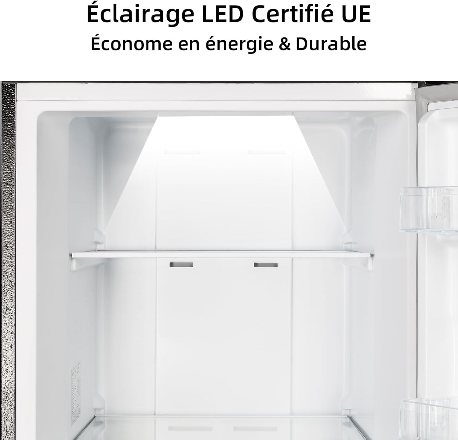 CHiQ Congélateur Armoire 206L No Frost Inverter Noir (CSD206NEID) | Multi Air Flow, Ultra-Bas -32°C, Silencieux 39dB, Réfrigérateur Congélateur Commutable, Hauteur 1705mm