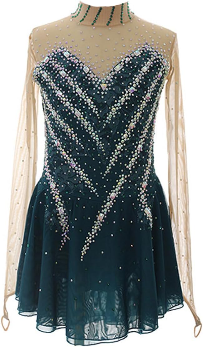 Eiskunstlaufkleider für Mädchen, Eislaufen, Performance, Rollrock, Gymnastikkleid, Tanzuniform, Trainingsanzug