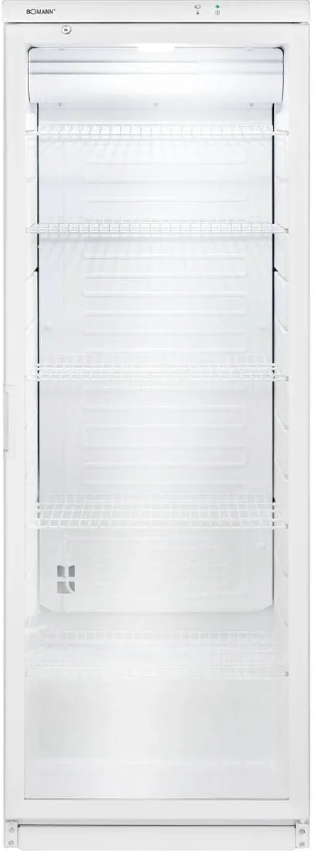 Bomann K��hlschrank mit Glast��r | Getr?nkek��hlschrank abschlie?bar | 6 h?henverstellbare Ablagen | 30kg je Ablage | 347 Liter | K��hlschrank gro? | Flaschenk��hlschrank m. LED-Licht | KSG 7351 schwarz