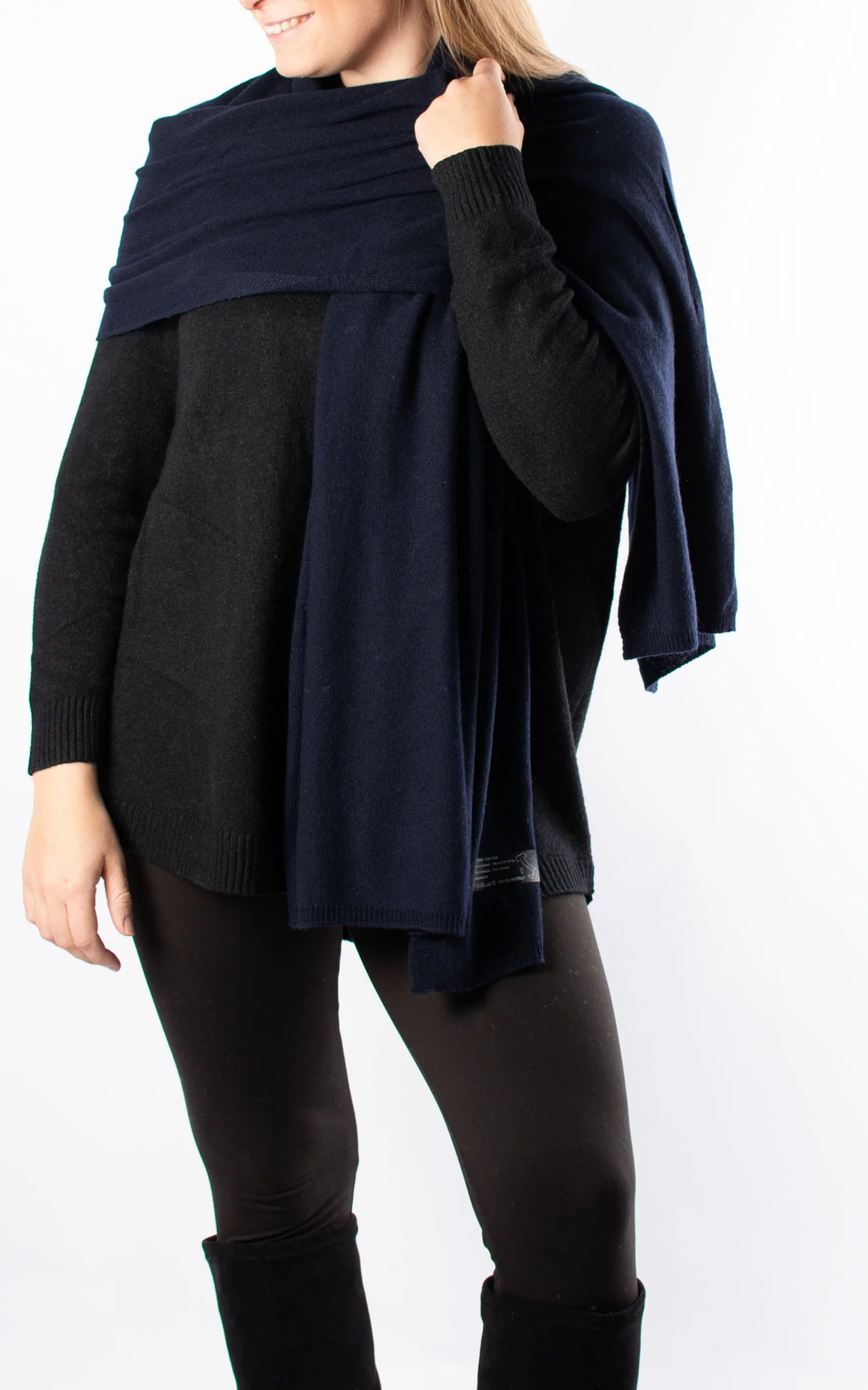 Scarf | Plain | Navy
