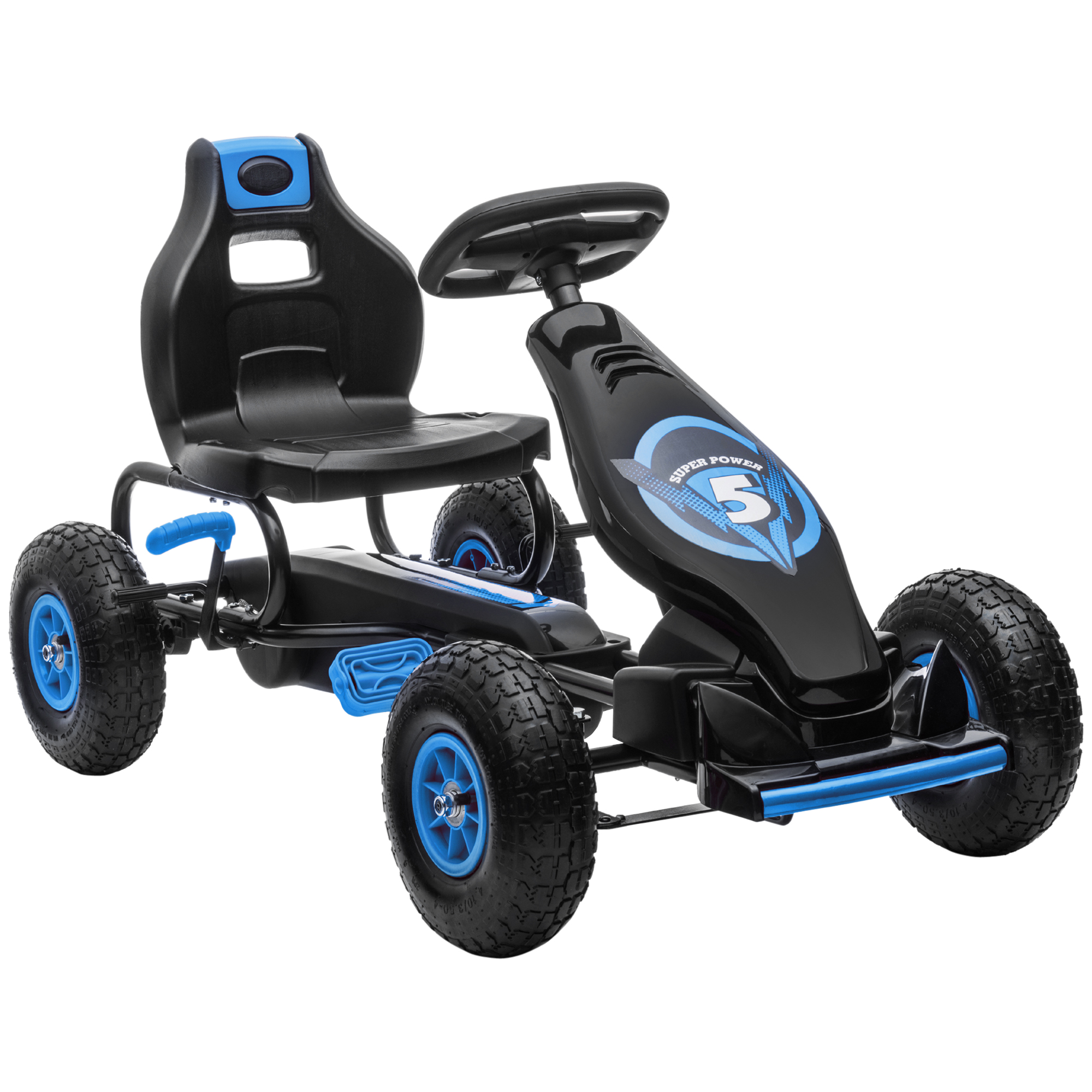 skelter, kindervoertuig met pedaal, pedaalauto, outdoor, blauw+zwart