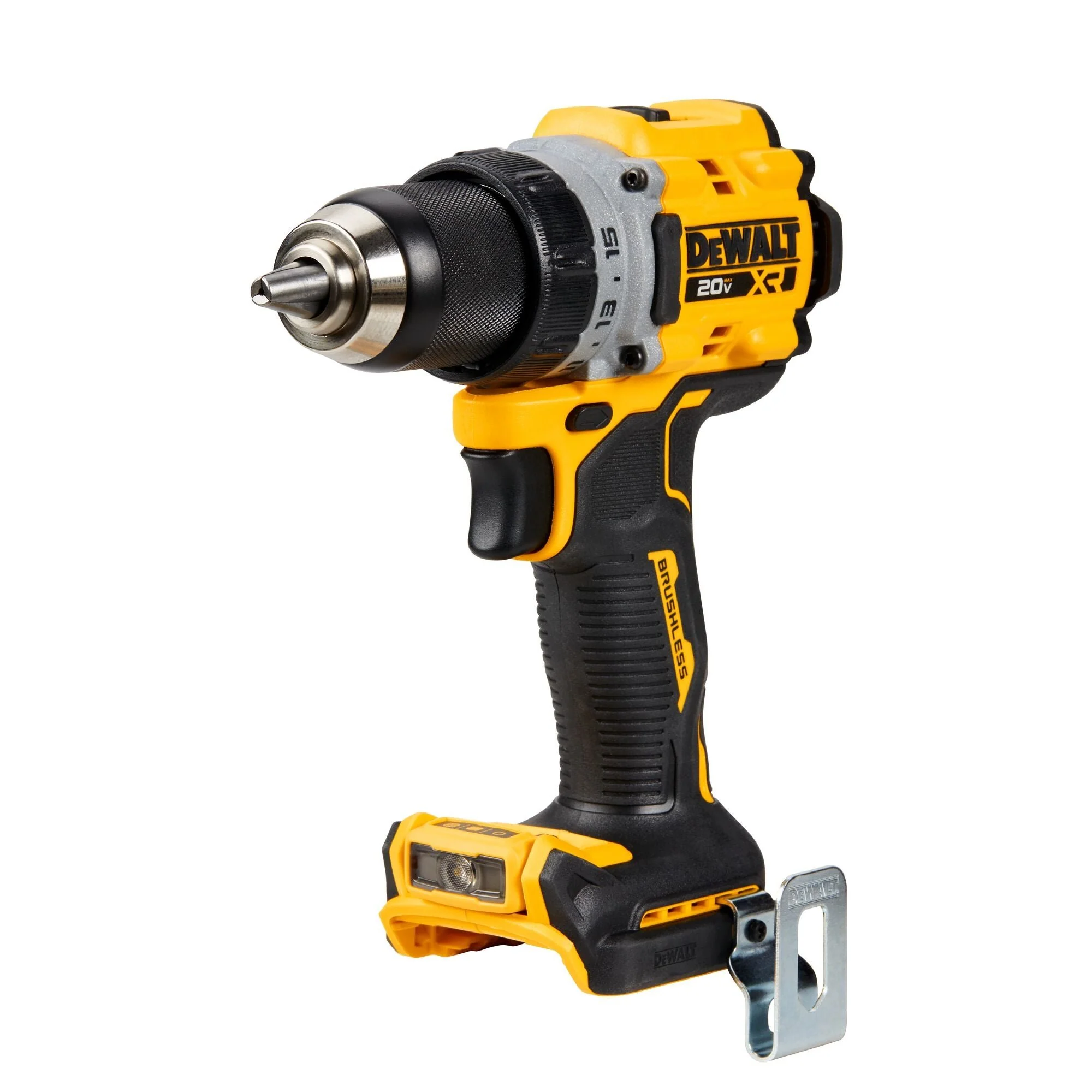 2025 DEWALT DCD800B - Draadloze Boor/Schroevendraaier 20V MAX XR? Brushless 1/2 Inch (Alleen Gereedschap)