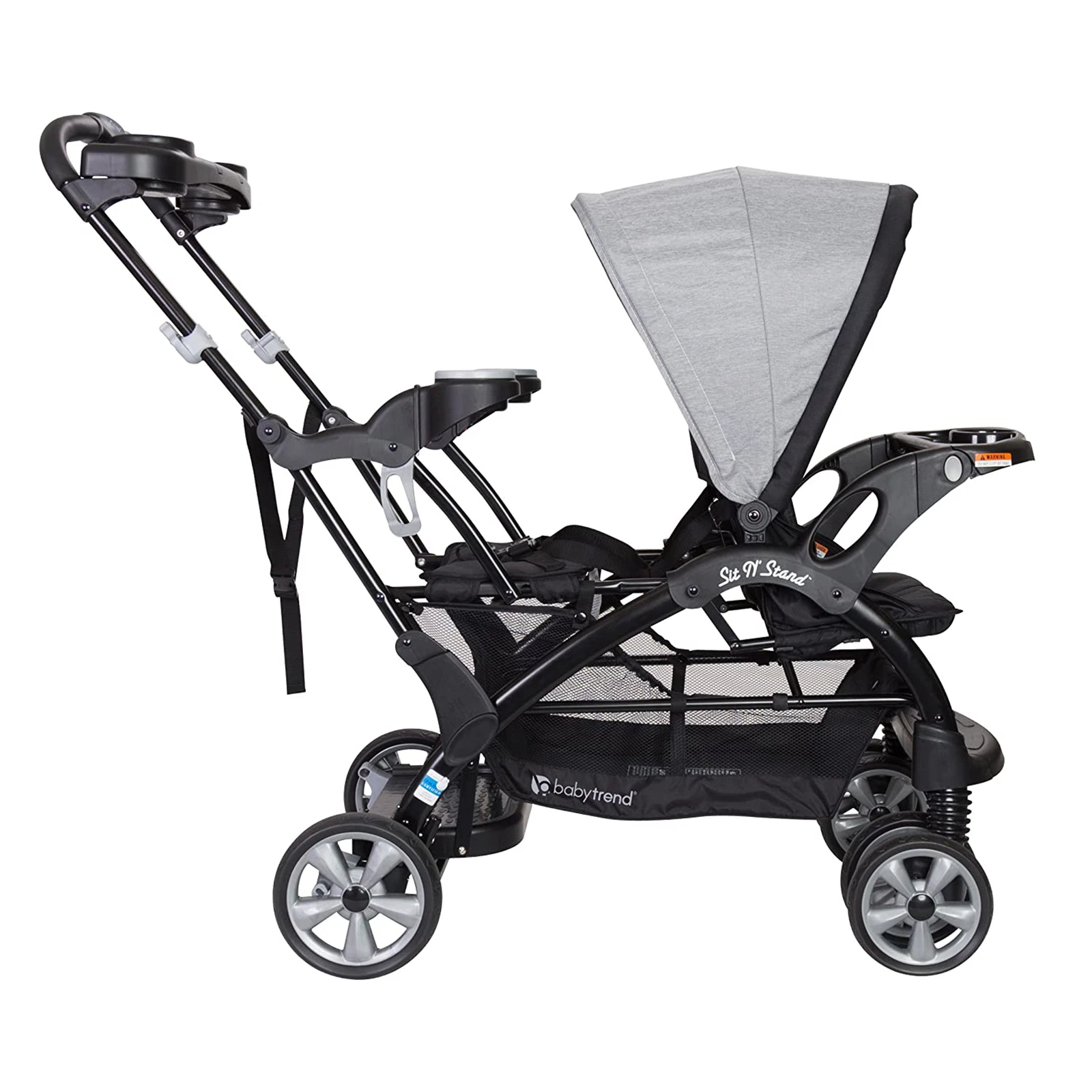 Baby Trend Sit N' Stand Opvouwbare Kinderwagen met Voor- en Achterzitje, Ultra Model �C Morning Mist