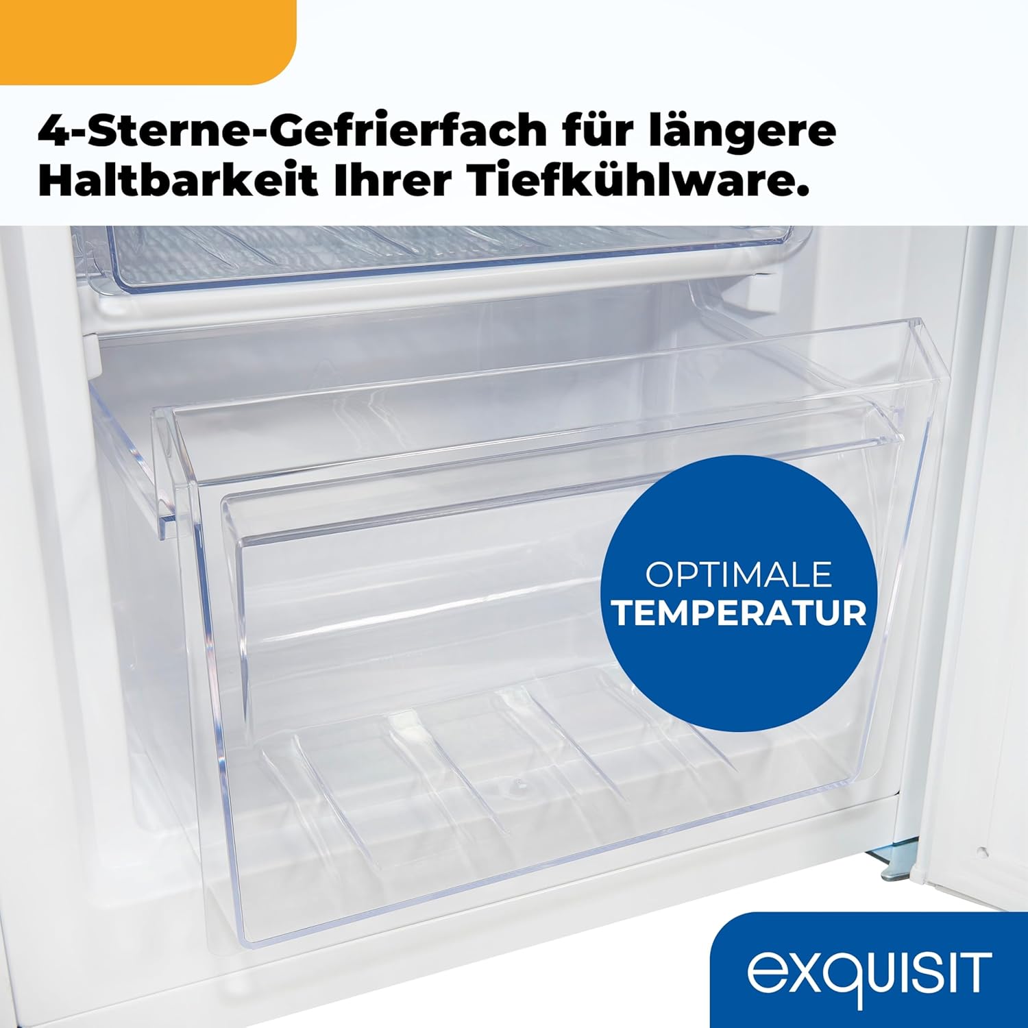 Exquisit Kühl-Gefrierkombination KGC5232-60-E-040C | 173 l Nutzinhalt, Energieklasse C, 40 dB, Wechselbarer Türanschlag, Automatische Abtauung, 142,5 cm, Weiß
