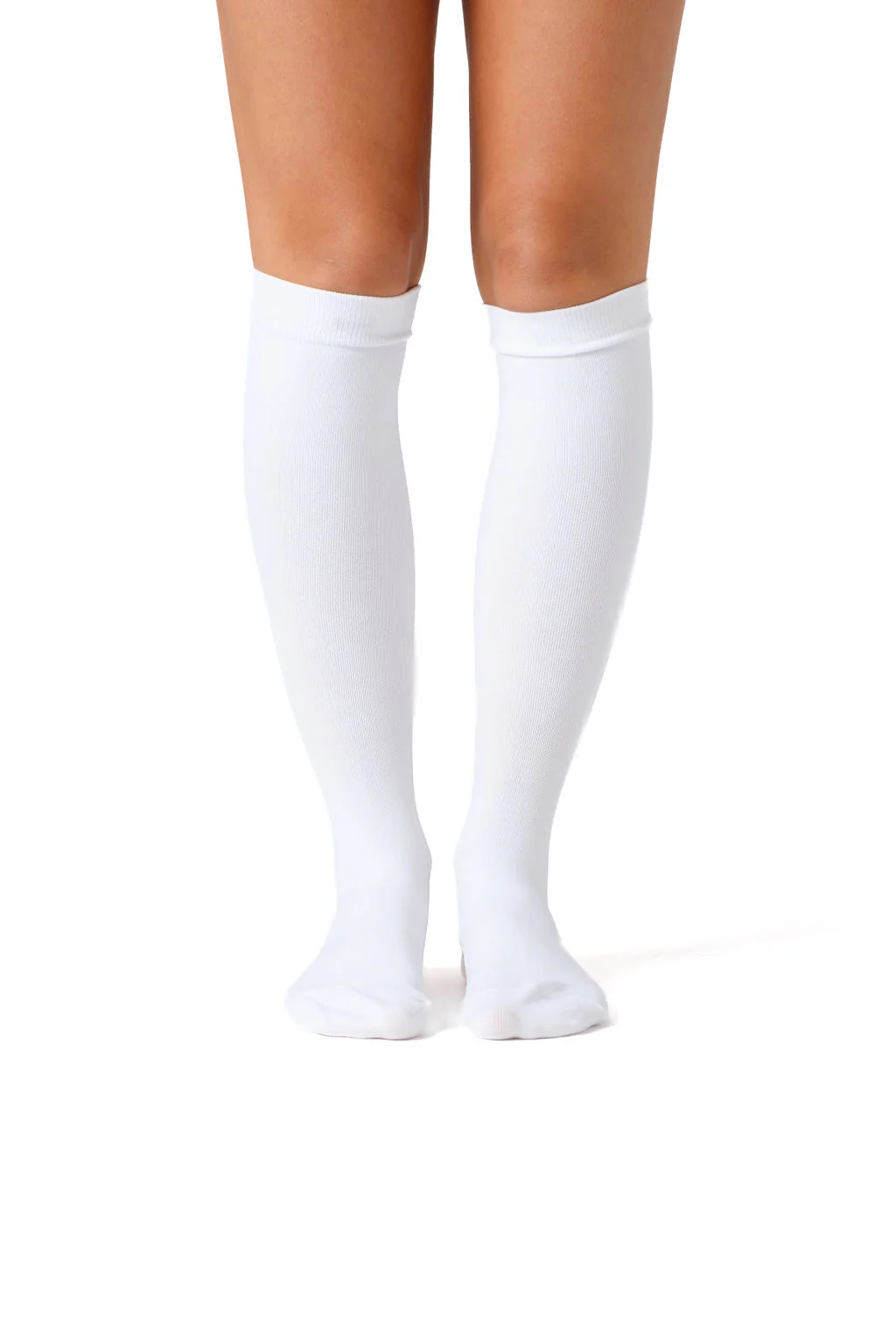 Plain White Compression Socks