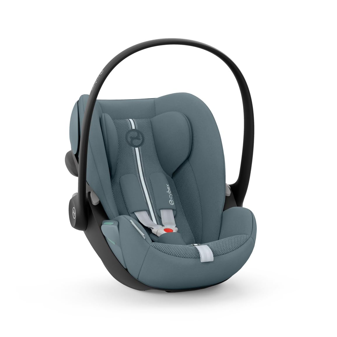 CYBEX Gold Babyschale Cloud G i-Size Comfort, Inkl. Neugeboreneneinlage, Ab Geburt bis ca. 24 Monate, Für Kinder ab 40 cm bis 87 cm, Max. 13 kg, Moon Black