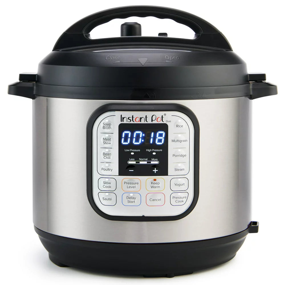 Instant Pot Duo 6 Qt 7-in-1 Electric Pressure Cooker with Easy-Release Steam Switch, Stainless Steel
