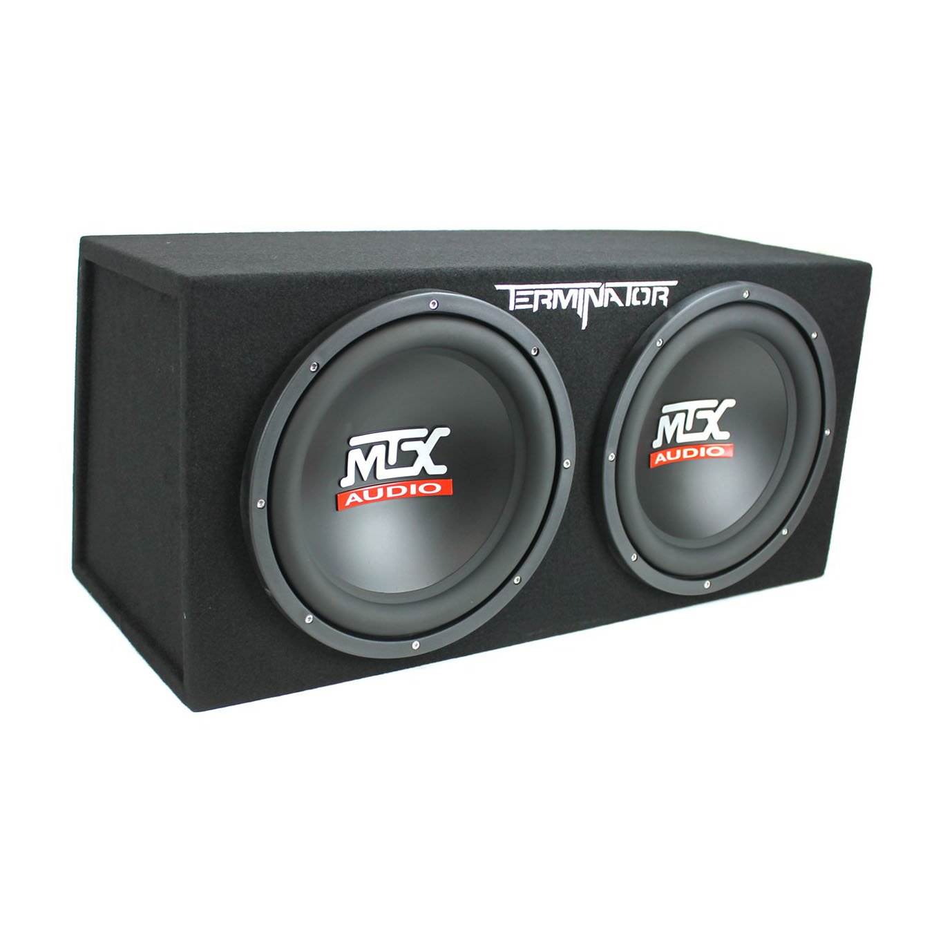 MTX TNE212D 12?? 1200W Dual Subwoofer Box met 1500W Monoblok Versterker & 2-Farad Condensator