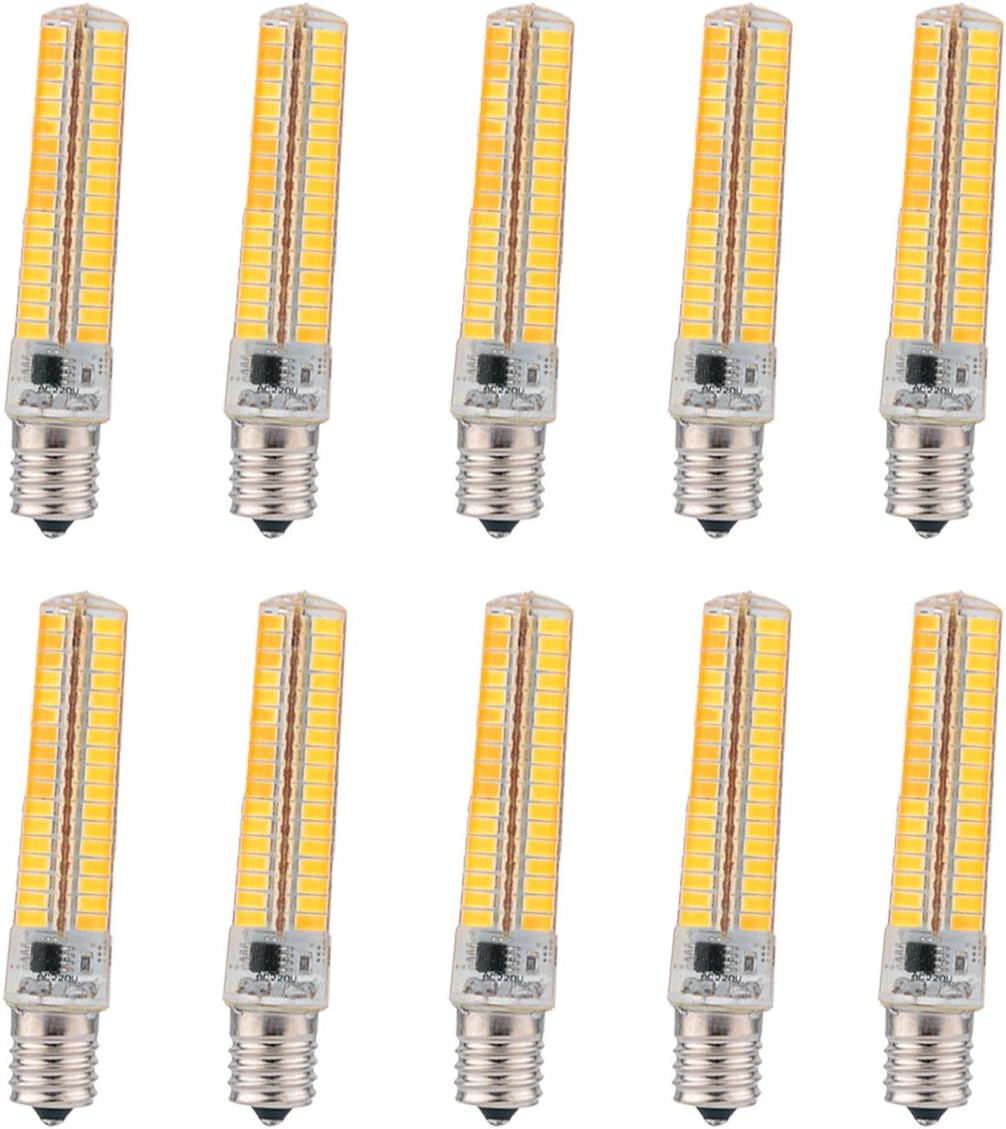 Dimmbar E14 7 W 136 SMD 5730 600-700 lm Warmweiß, Kaltweiß, Corn Leuchtmittel AC 110 V/AC 220 V (10 Stück) (10 Stück) (10 Stück) (Farbe: 220 V, Größe: Kaltweiß) (110 V Warmweiß)