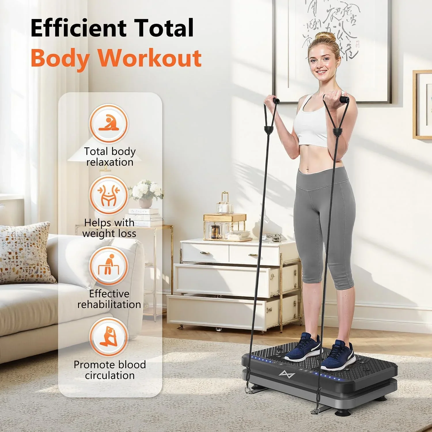 AXV Vibration Plate Fitness Platform Trainer Suitable for men and women to lose weight