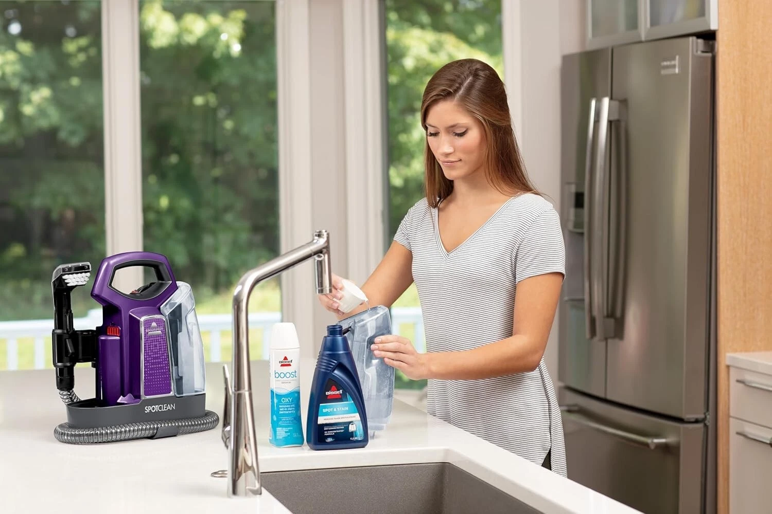 BISSELL SpotClean 36984 Draagbare Vlekkenreiniger voor Tapijt en Bekleding, Paars