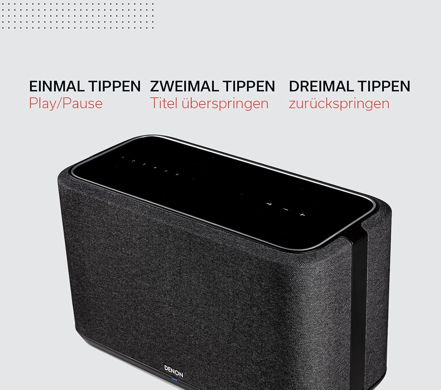Denon Home 350 Multiroom-Lautsprecher, HiFi Lautsprecher mit HEOS Built-in, Alexa integriert, WLAN, Bluetooth, USB, AirPlay 2, Hi-Res Audio, schwarz