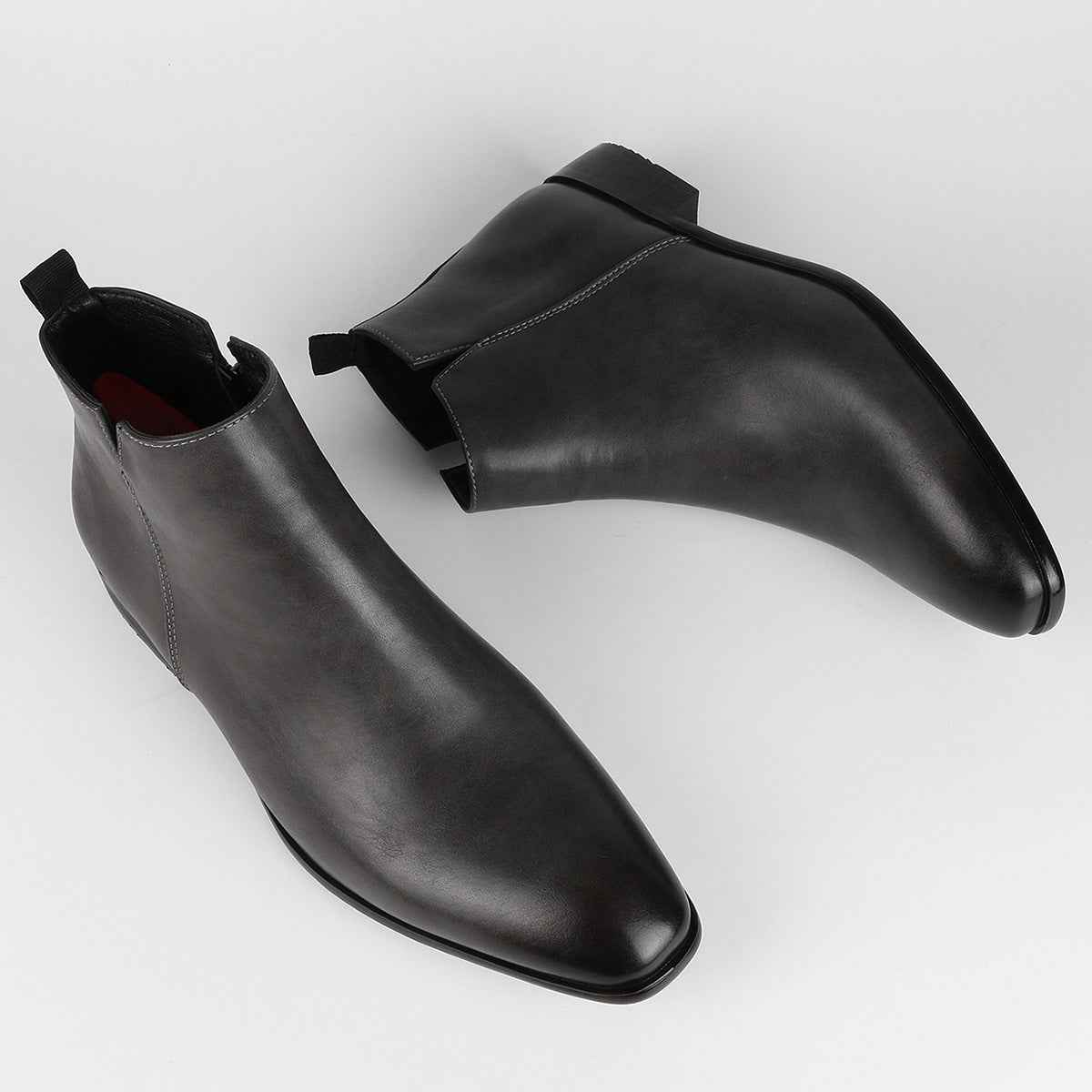 Chelsea Stiefeletten f��r Herren aus Leder mit bequemem Slip-on Design