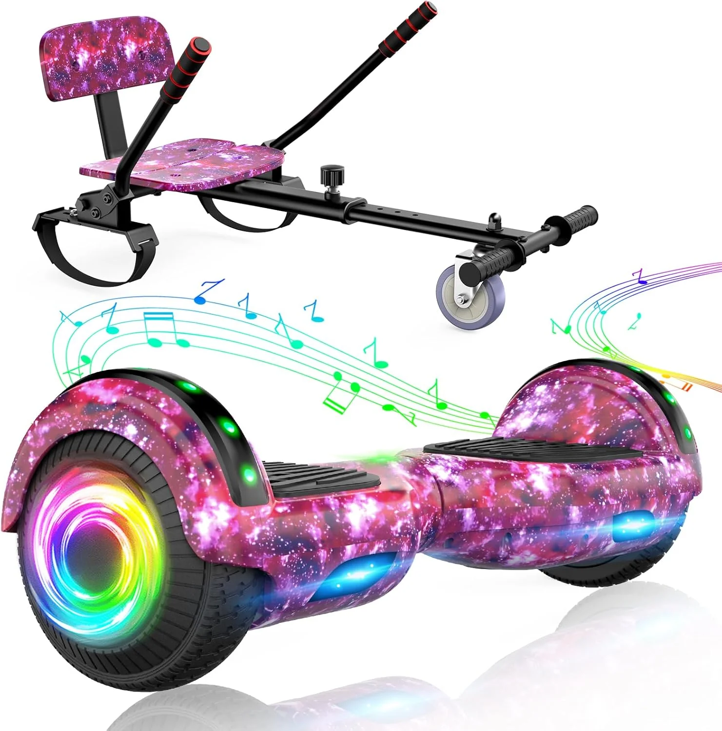 Hoverboard con asiento, tabla flotante autoequilibrada de 6,5