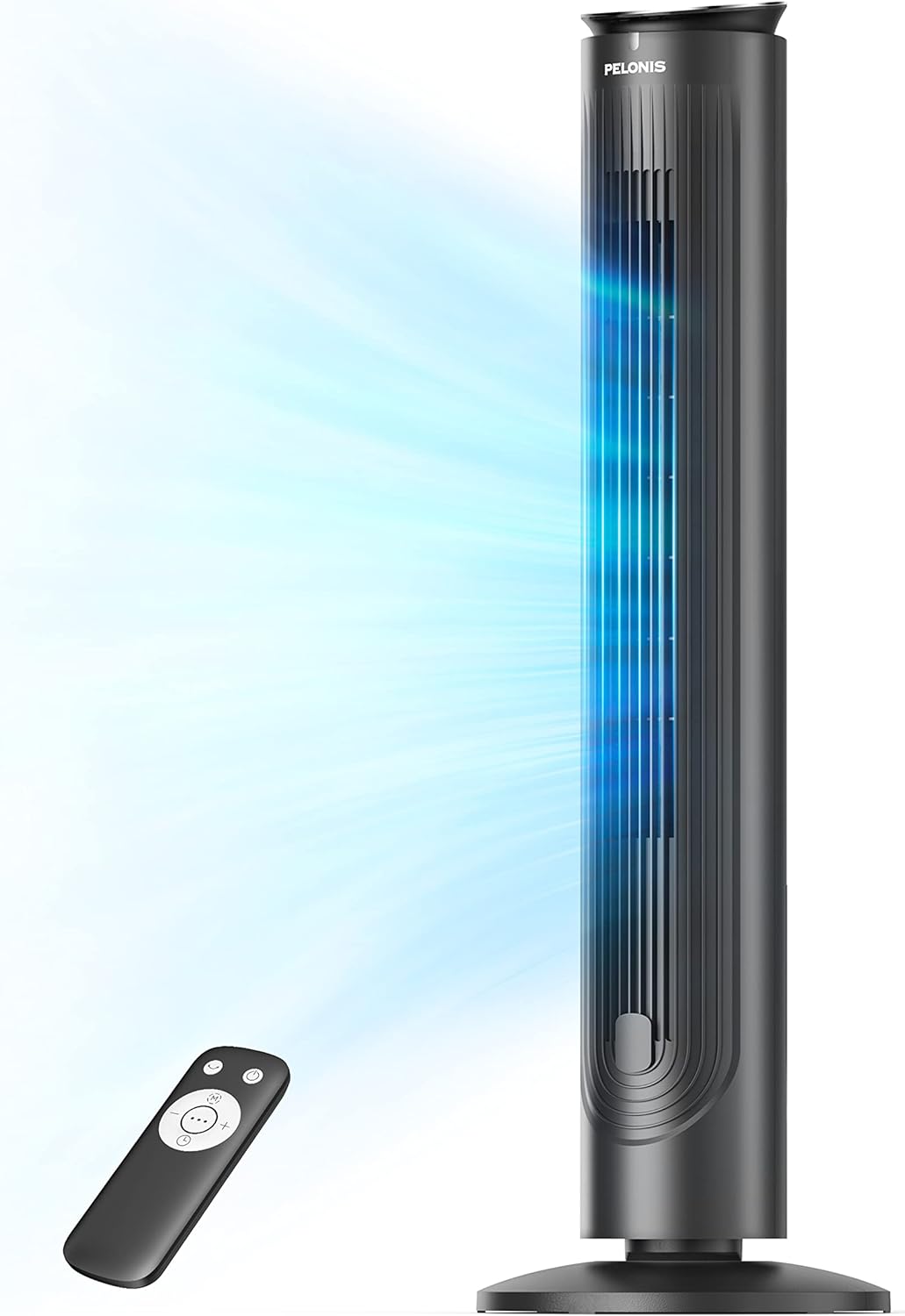 PELONIS Luftkühler mit Wasserkühlung, Klimaanlage Mobil, 5L Ventilator mit Wasserkühlung, Klimagert Luftbefeuchter mit Fernbedienung, 355m/h Klimaanlage Ohne Abluftschlauch