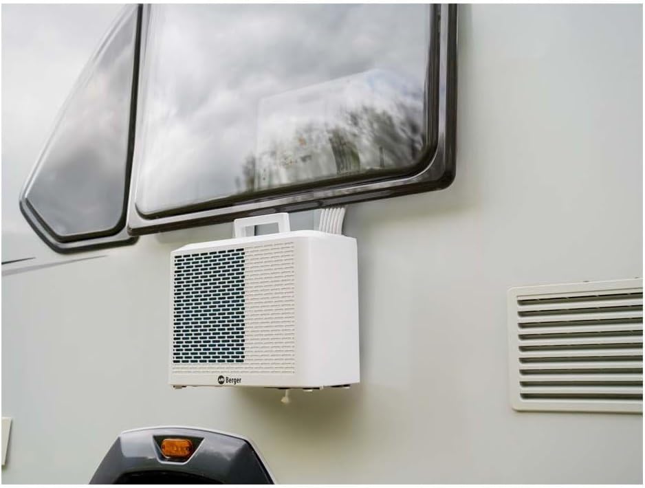 BERGER Arktar 5000 Pro Mobile Split-Klimaanlage mit Heizung | Klimaanlage mobil für Camping Wohnwagen Wohnmobil | Klimagerät zum Kühlen Entfeuchten | App Steuerung und Timerfunktion