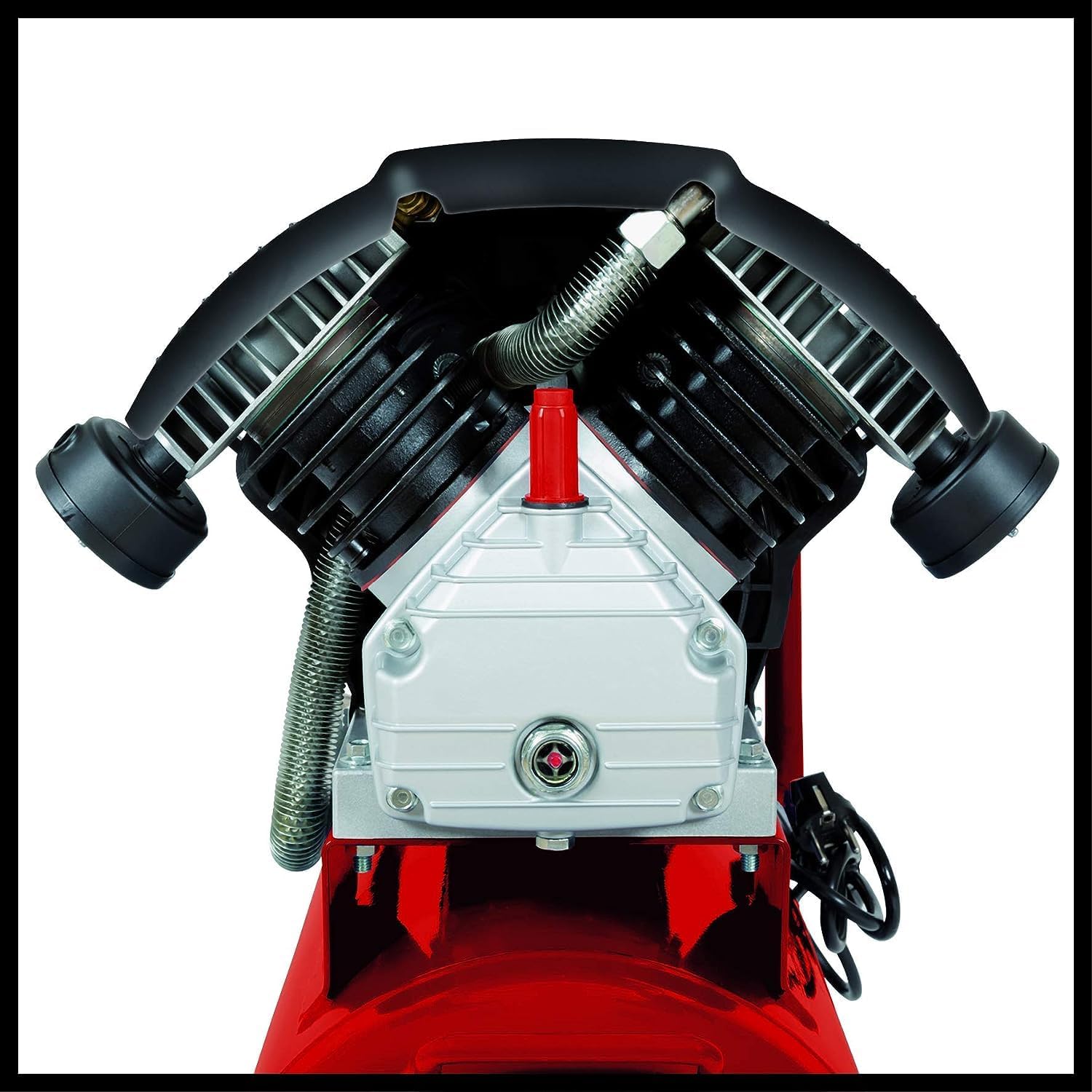 Einhell Kompressor TC-AC 420/50/10 V (2200 W., max. 10 bar, 50 l-Tank, 420 l/min Ansaugleistung, Motordrehzahl 2850 min-1, Druckminderer, Manometer, Ölschmierung)