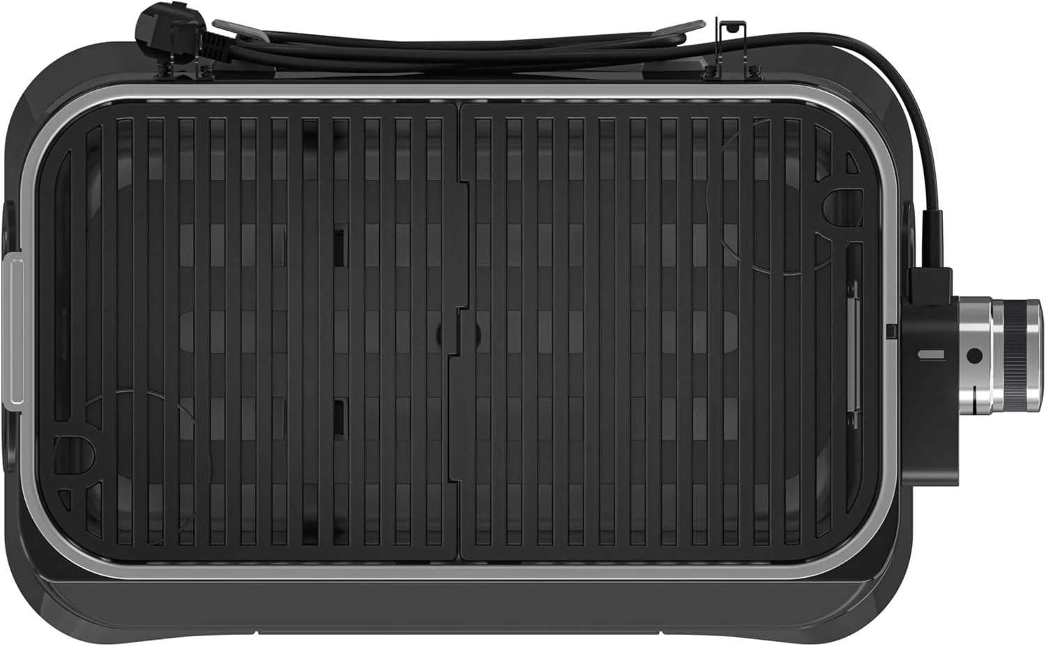 Campingaz Grill Attitude2go, gasbarbecue & elektrische barbecue, tafelbarbecue, draagbare balkon-, campingbarbecue, met deksel, thermometer en gietijzeren grillrooster, werkt op gas of elektriciteit