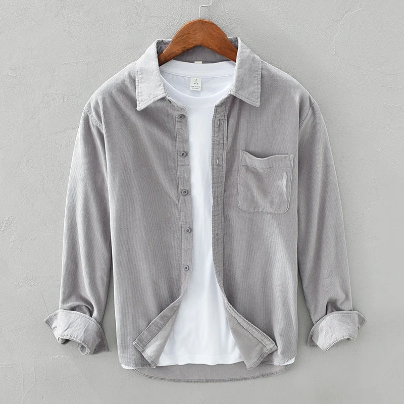 Cordhemd Herren Retro im eleganten Stil f��r jeden Anlass