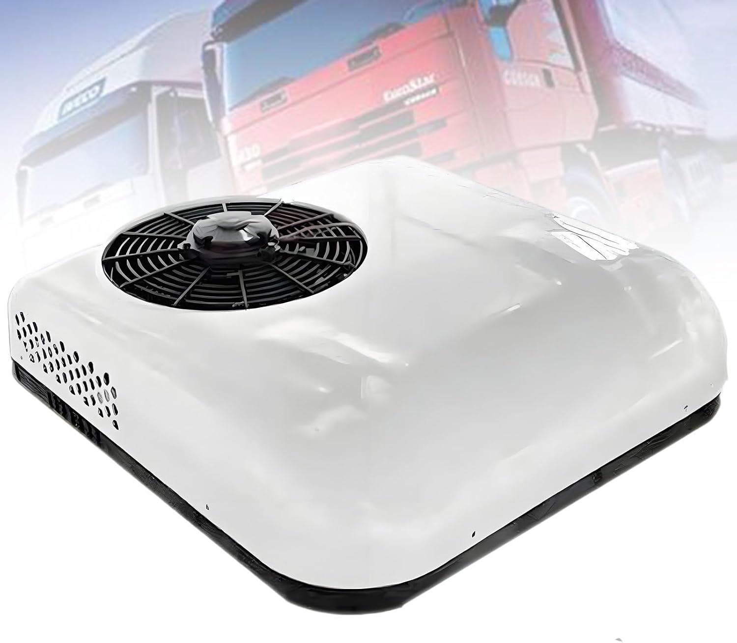 Wohnmobil-Klimaanlage mit Heizregister, Dachklimaanlage, All-in-One-Gerät, einfache Installation, leise Klimaanlage für Camper White-24V