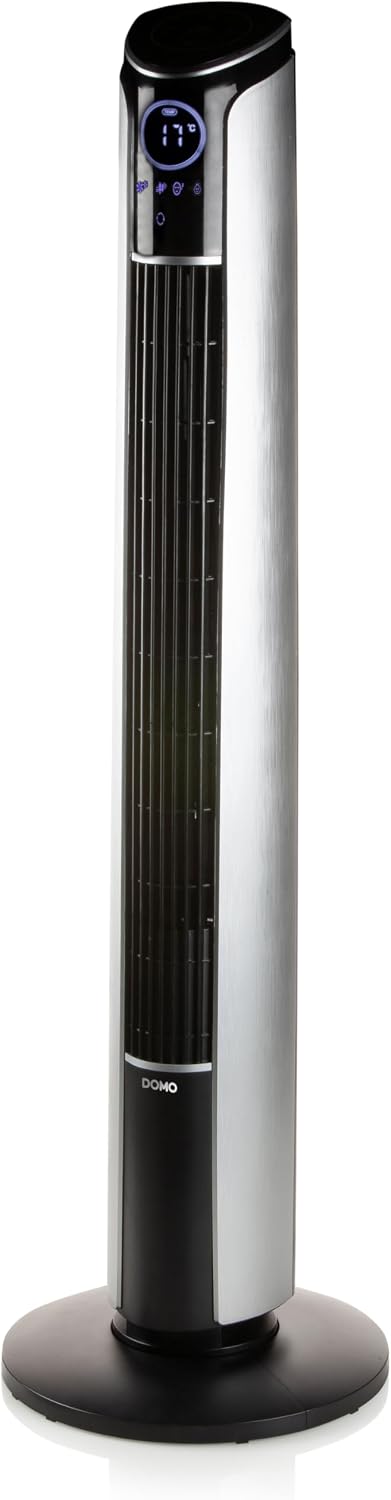 DOMO DO8127 Turmventilator mit Timer - 3 Modi + 3 Geschwindigkeiten - Schlafmodus und Kindermodus - LED Display mit Temperaturindikation
