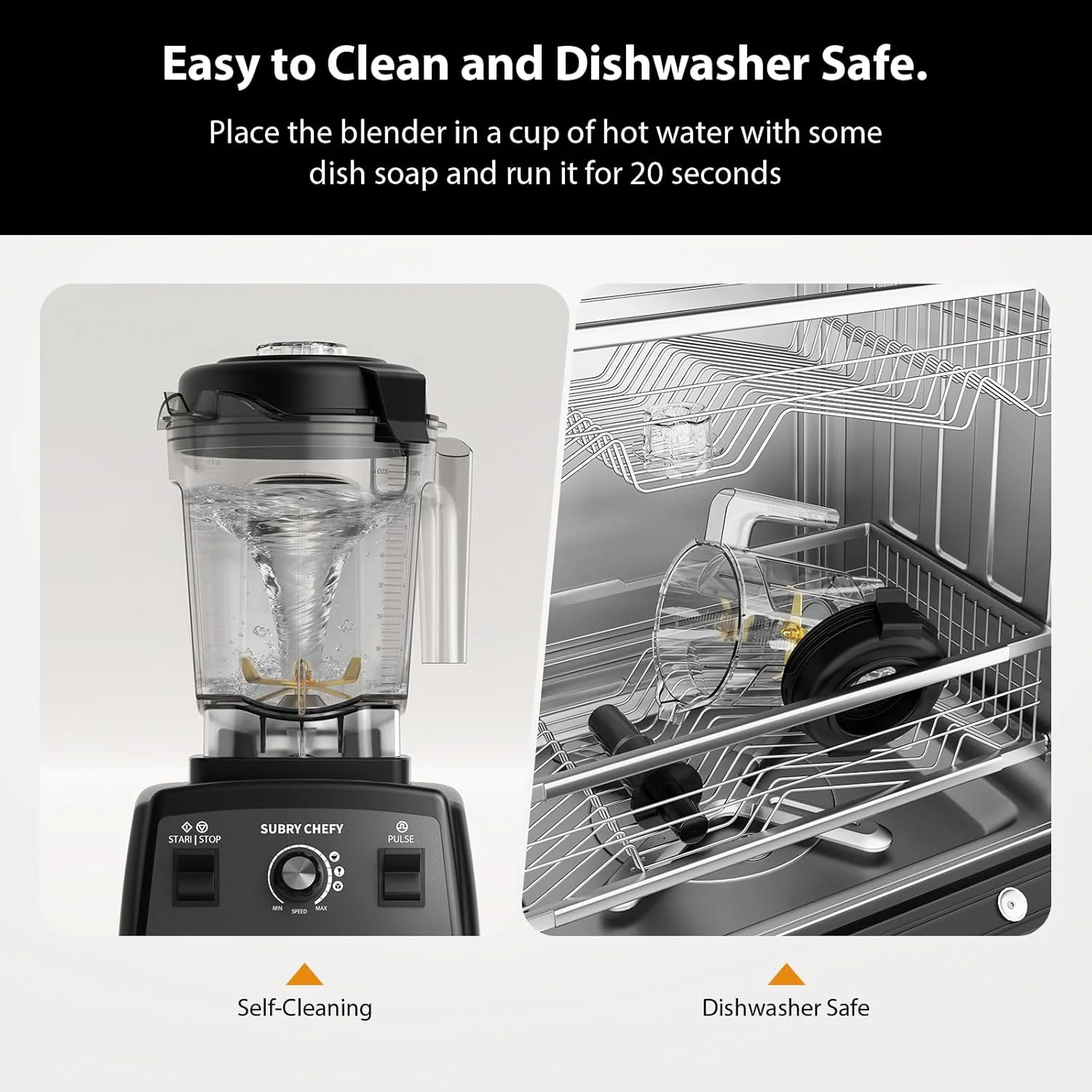 Countertop Blender Pro 2000W, Professional High Speed Blender 68 oz, Heavy Duty Kitchen Mixer