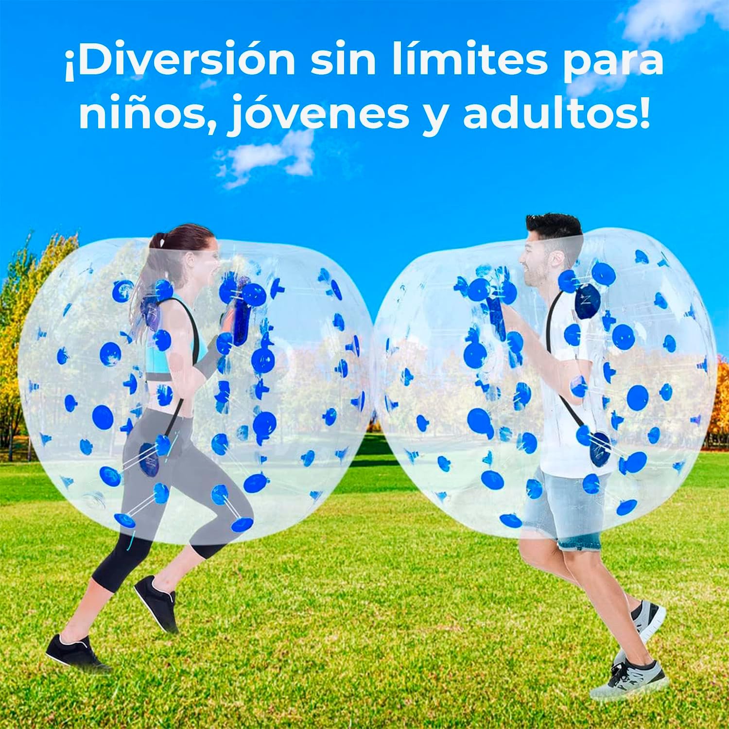 CANNON - Bubble Soccer Zorb Ball (150 cm) Riesiger aufblasbarer Ball, Sportspaß, Fußball Zorb Aufblasbare Pumpe