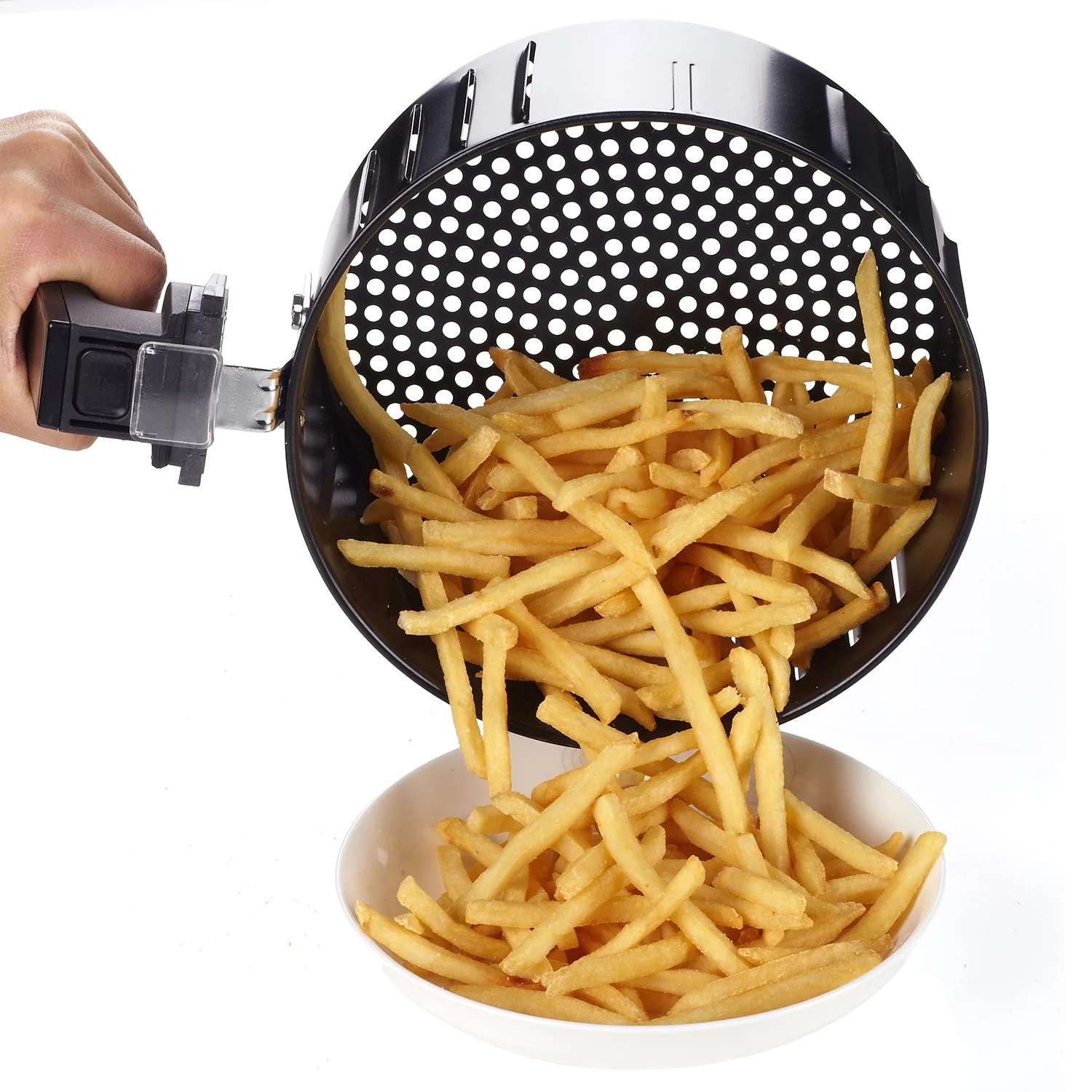 GoWISE USA GW22621 Elektrische heteluchtfriteuse 4e generatie, zwart, 3,7 pint, 1400 W, nieuw