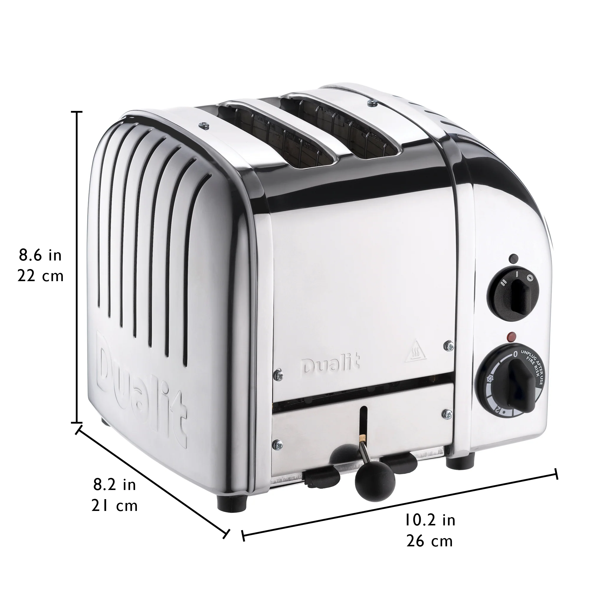 Dualit New Generation Classic 2-Slice Toaster in Stainless Steel