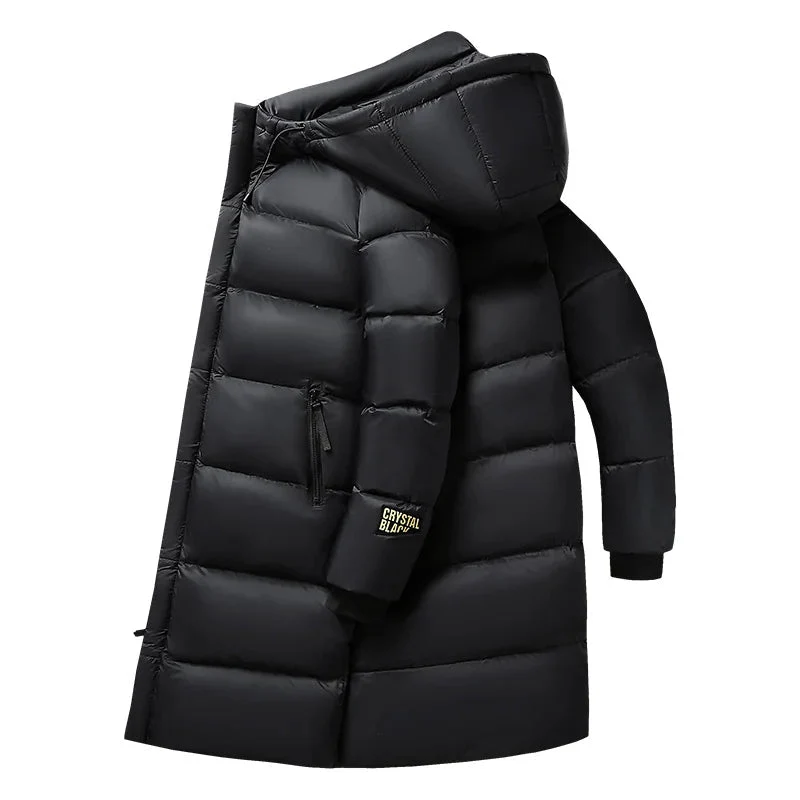 Lange Winter-Daunenjacke f��r Herren