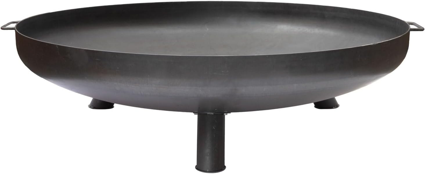 Grillfürst Feuerschale Ø 120 cm aus Stahl - Feuerschale für den Garten oder die Terrasse, massiv, langlebig und hitzebeständig, für Lagerfeuer oder als Kochstelle, Durchmesser 120 cm