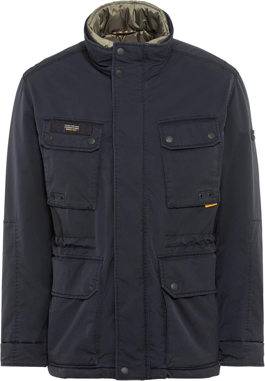 camel active Herren Fiedjacket mit gefüttertem Stehkragen