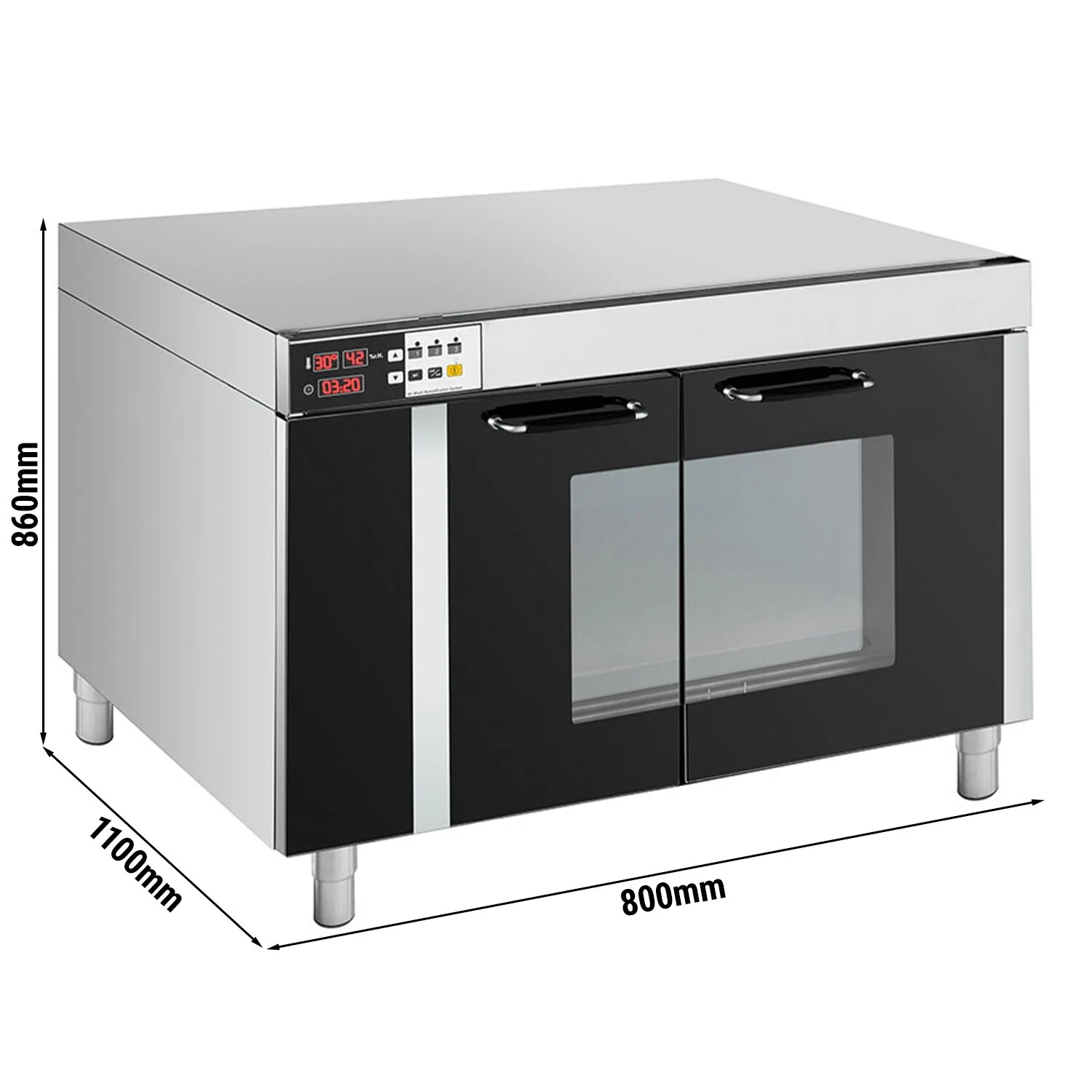Heveskap - digital styring - 8x EN 600x400 mm - passer til EHLB564 & EHLB164