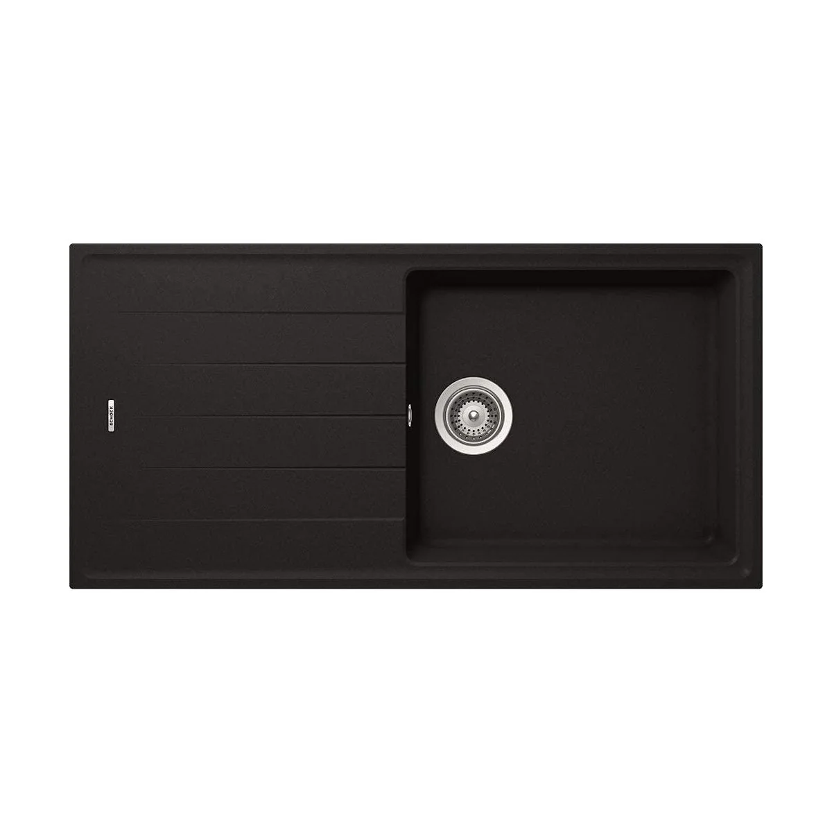 respekta by Schock Granit-Einbausp��le COLUMBIA 100 x 50 in SCHWARZ - B-Ware neuwertig