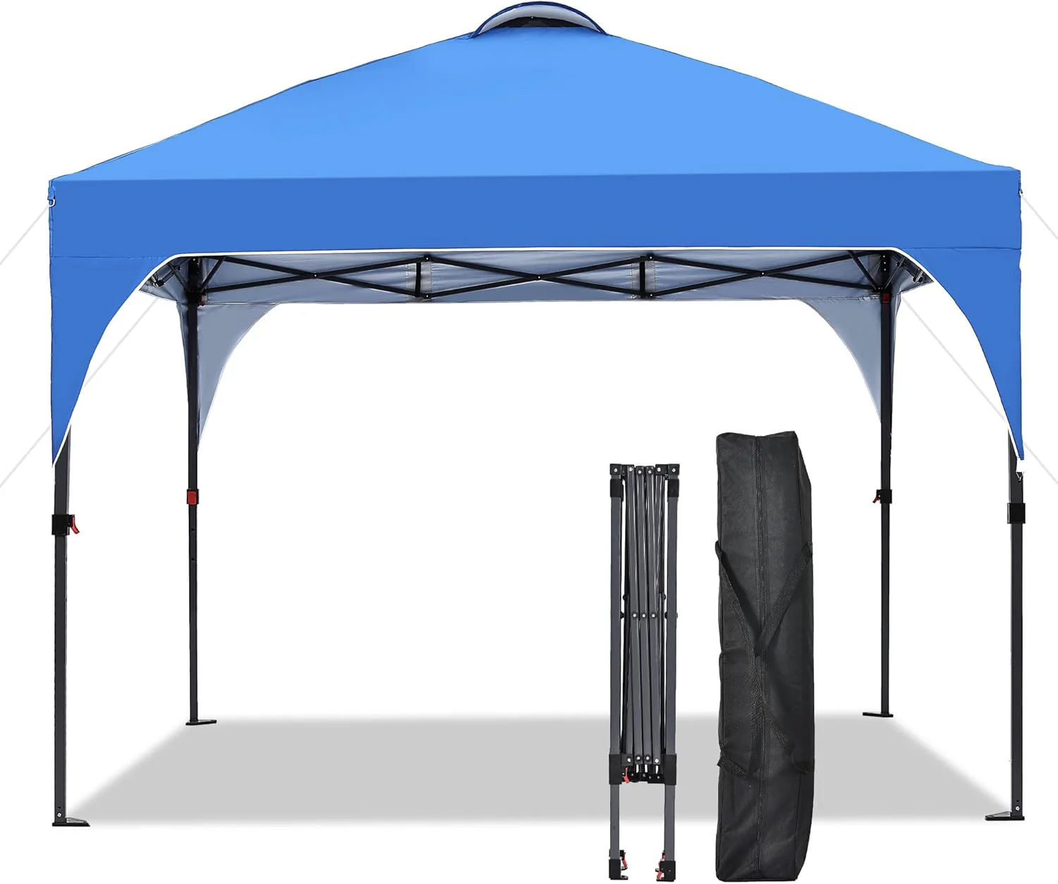 GDY 12x12 Pop Up Canopy Tent with 4 Sidewalls, Easy Set up with One Push Lift Gazebo