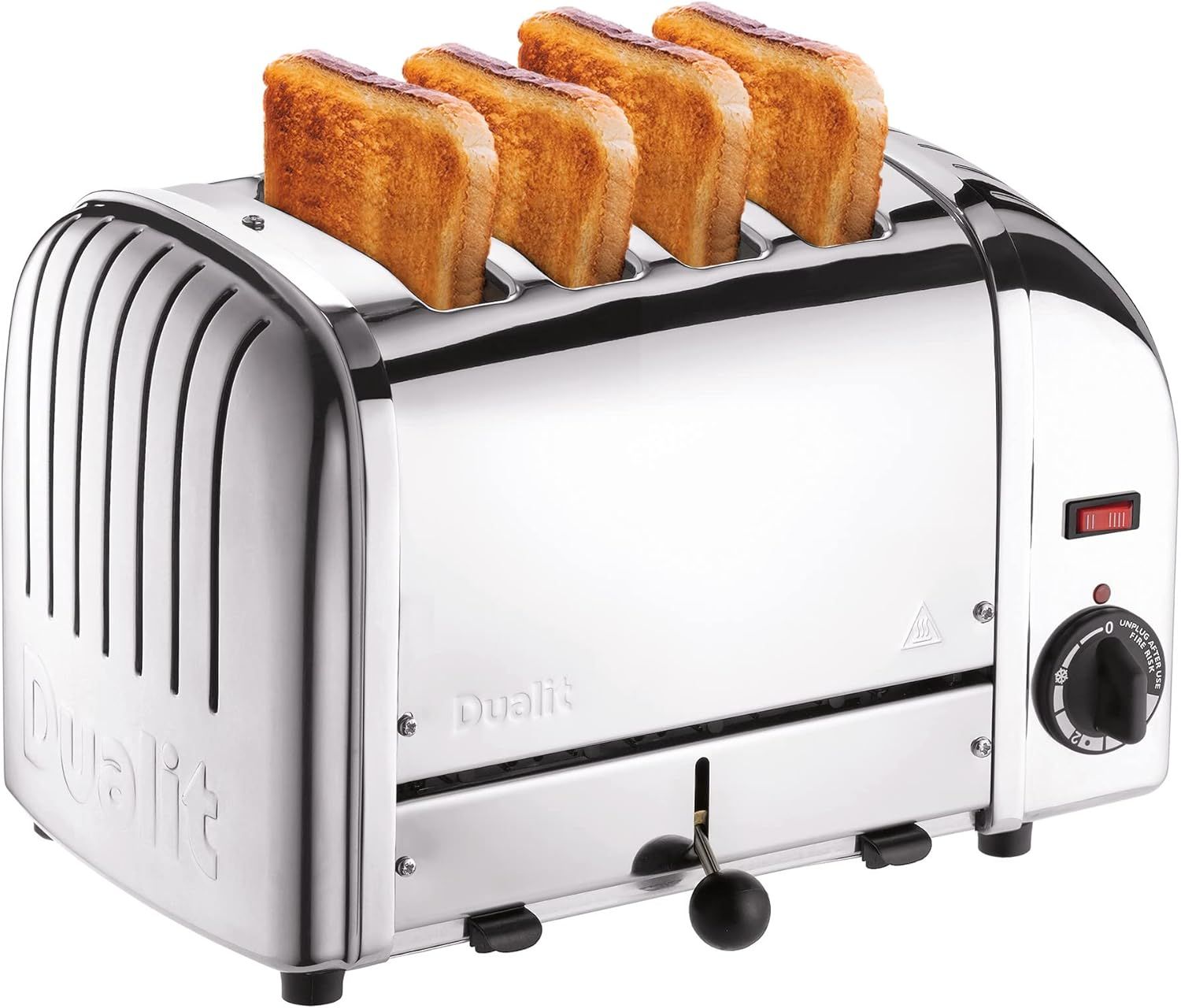 Dualit 4-Slice Vario Toaster, Stainless Steel - Handmade in the UK with ProHeat Elements