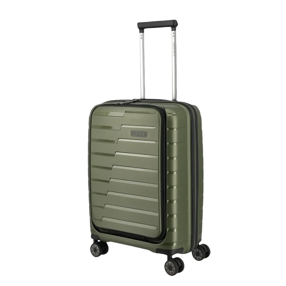 2025 Travelite Air Base 4-wiel Kabinet Trolley met Voorvak 55 cm �C Olive