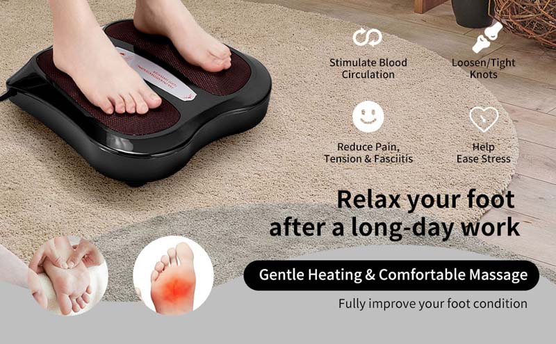 Eletriclife Shiatsu Heated Electric Kneading Foot and Back Massager
