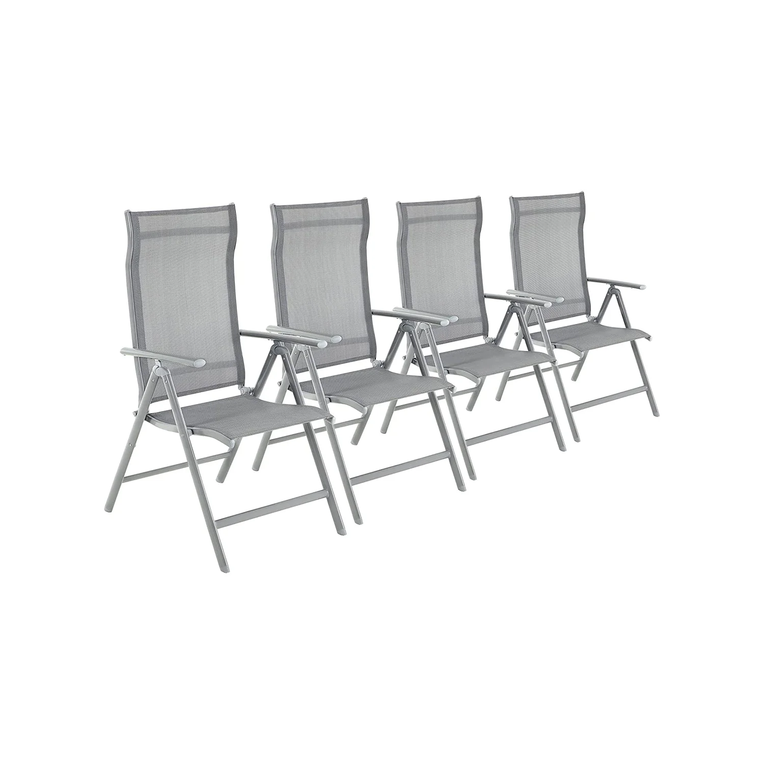 2025 4-delige set tuinstoelen met robuust aluminium frame