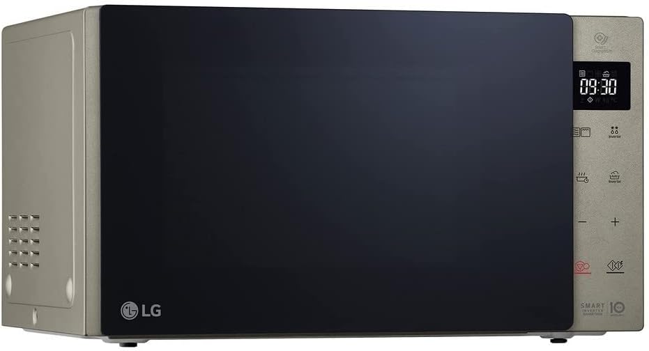 LG MH6535GIS Mikrowelle mit   Inverter Technologie & Quarz Grill, 25 Liter Kapazitt, 1000 W, Automatikprogramme, einstellbare Leistungsstufen für optimales Garen und EasyClean-Funktion, Schwarz