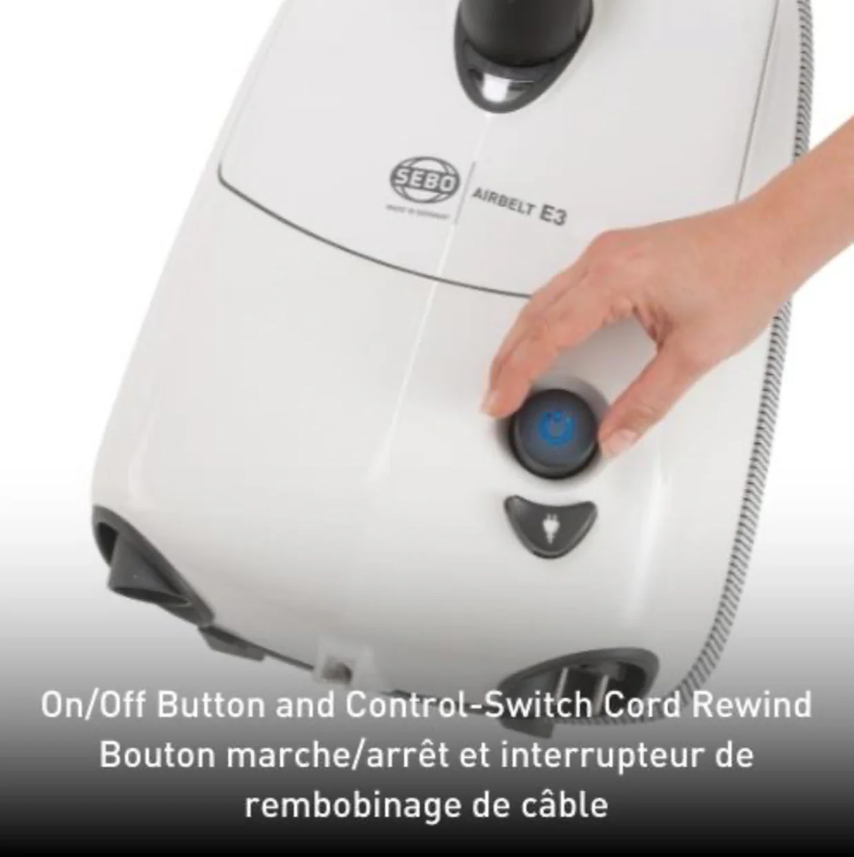 2025 SEBO Airbelt E3 Premium Stofzuiger in Pastelblauw